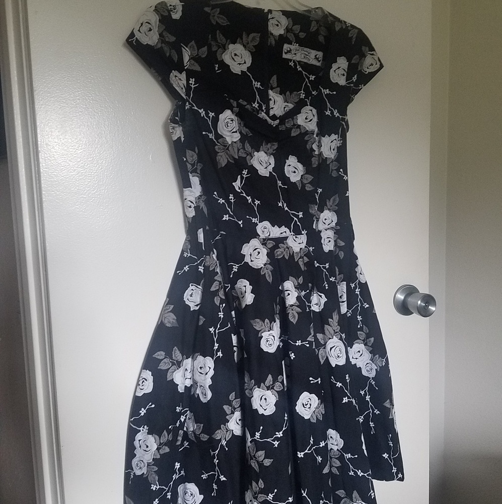 Hellbunny Vixen swing dress with pockets
